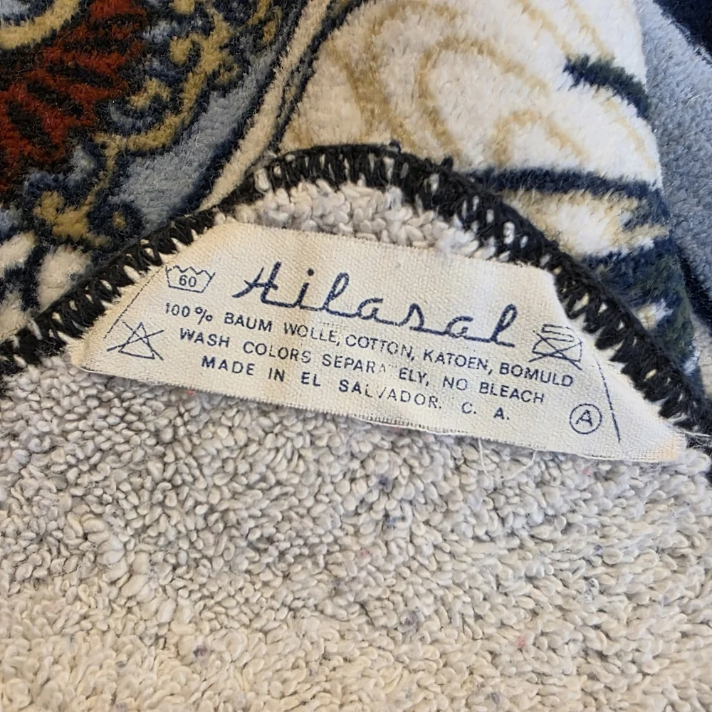 Vintage Hilasal Floral Cotton 5 Pc. Towel Set | Mid Century Modern Bath Linens